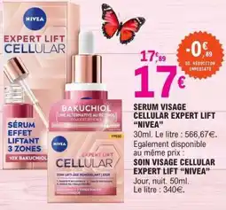 E.Leclerc SERUM VISAGE CELLULAR EXPERT LIFT “NIVEA” offre