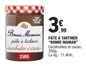 E.Leclerc Pâte à tartiner Bonne Maman offre