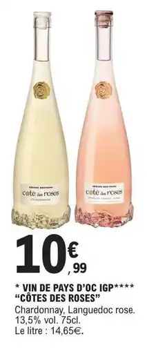 E.Leclerc VIN DE PAYS D’OC IGP 'CÔTES DES ROSES' offre