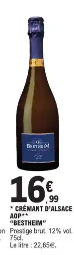 E.Leclerc Crémant d'Alsace AOP 'Bestheim' offre