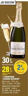 E.Leclerc Champagne Canard Duchêne offre