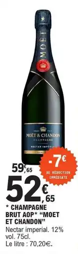 E.Leclerc Champagne Brut AOP Moët et Chandon offre