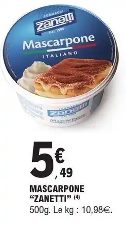 E.Leclerc Mascarpone Zanetti offre