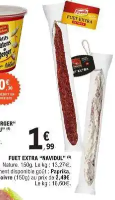 E.Leclerc FUET EXTRA “NAVIDUL” offre
