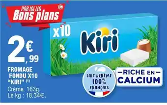 E.Leclerc FROMAGE FONDU X10 KIRI offre