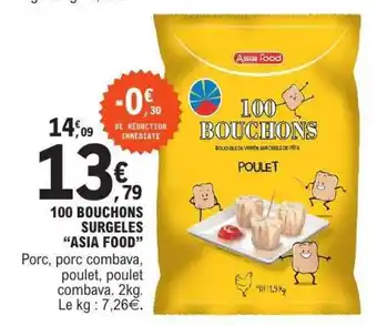 E.Leclerc 100 BOUCHONS SURGELÉS 'ASIA FOOD' offre