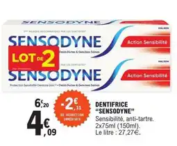 E.Leclerc Dentifrice Sensodyne offre