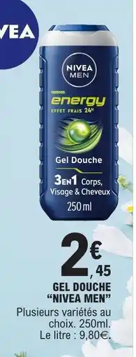 E.Leclerc Gel Douche Nivea Men offre
