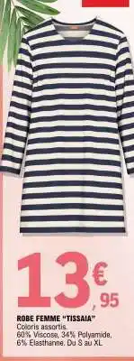 E.Leclerc ROBE FEMME 'TISSAIA' offre