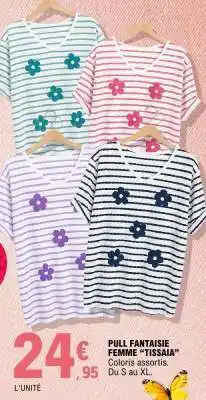 E.Leclerc PULL FANTAISIE FEMME TISSAIA offre