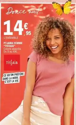 E.Leclerc PYJAMA FEMME “TISSAIA” offre