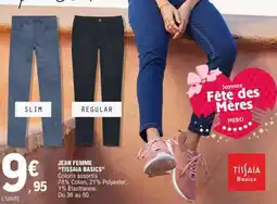 E.Leclerc JEAN FEMME “TISSAIA BASICS” offre