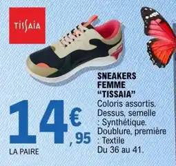E.Leclerc SNEAKERS FEMME TISSAIA offre