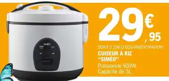 E.Leclerc Cuiseur à riz Simeo offre