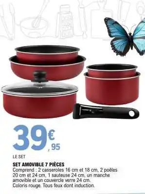 E.Leclerc Set Amovible 7 Pièces offre