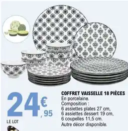 E.Leclerc COFFRET VAISSELLE 18 PIÈCES offre