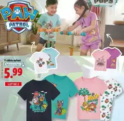 Lidl T-shirts enfant offre