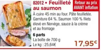 Thiriet Feuilleté au saumon offre
