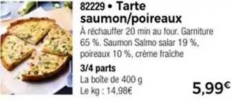 Thiriet Tarte saumon poireaux offre