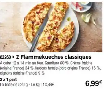 Thiriet 2 flammekueches classiques offre