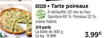 Thiriet Tarte poireaux offre