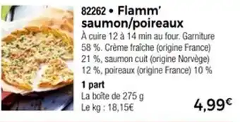 Thiriet Flamm saumon poireaux offre