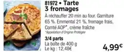 Thiriet Tarte 3 fromages offre