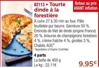 Thiriet Tourte dinde à la forestière offre