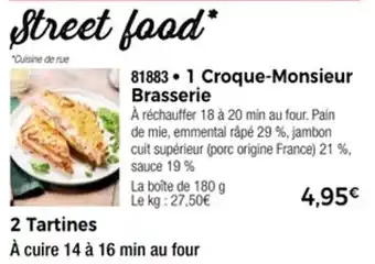 Thiriet 1 croque monsieur brasserie offre
