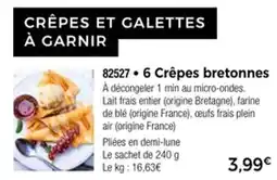 Thiriet 6 crêpes bretonnes offre