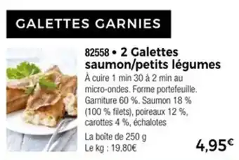Thiriet 2 galettes saumon petits légumes offre