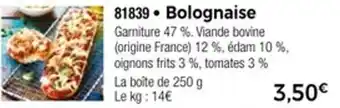 Thiriet Bolognaise offre