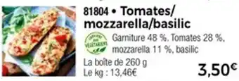 Thiriet Tomates mozzarella basilic offre