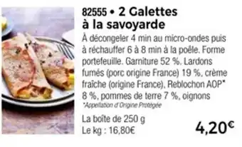 Thiriet 2 galettes à la savoyarde offre