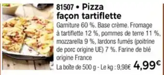 Thiriet Pizza façon tartiflette offre