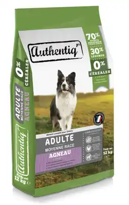 Gamm vert Croquettes chien Authentiq' offre