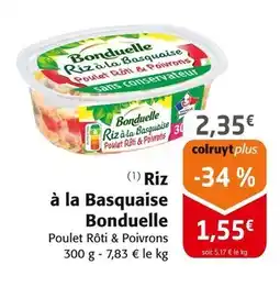 Colruyt BONDUELLE Riz à la Basquaise Poulet Rôti & Poivrons offre
