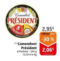 Colruyt PRÉSIDENT Camembert offre
