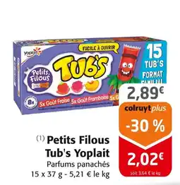 Colruyt YOPLAIT Petits Filous Tub's offre