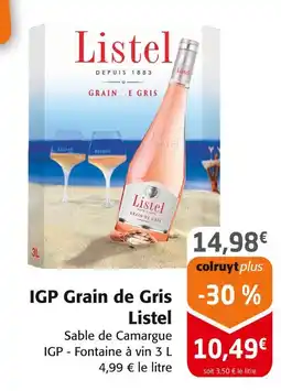 LISTEL IGP Grain de Gris