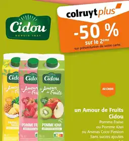 Colruyt Cidou un Amour de Fruits offre