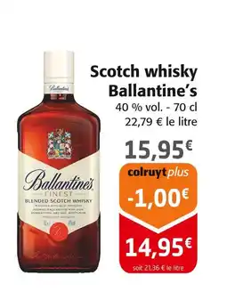 Colruyt BALLANTINES Scotch whisky offre
