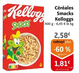 Colruyt KELLOGGS Céréales Smacks offre