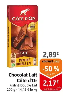 Colruyt CÔTÉ D'OR Chocolat Lait offre