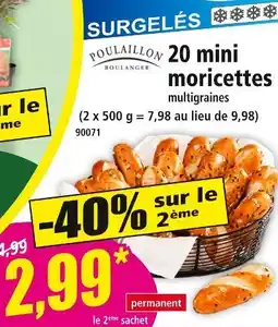 Norma POULAILLON BOULANGER 20 mini moricettes offre