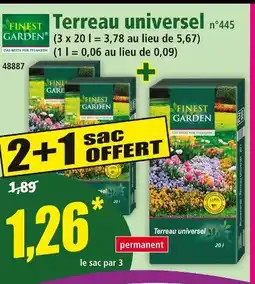 Norma Finest Garden Terreau universel offre