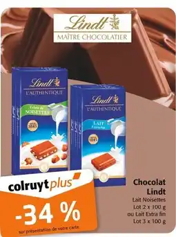 Colruyt Lindt Chocolat offre