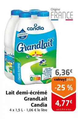 Colruyt CANDIA Lait demi-écrémé offre