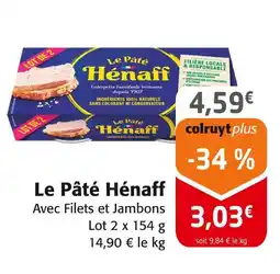 Colruyt HÉNAFF Le Pâté offre