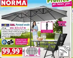 Norma Solax-Sunshine XXL Parasol ovale offre